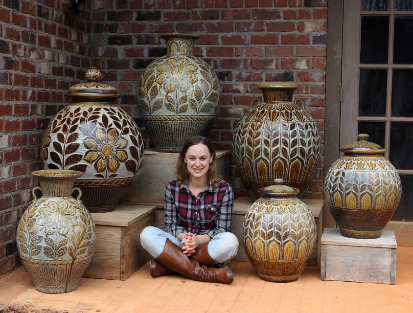 Kate Johnston and her large vessels.